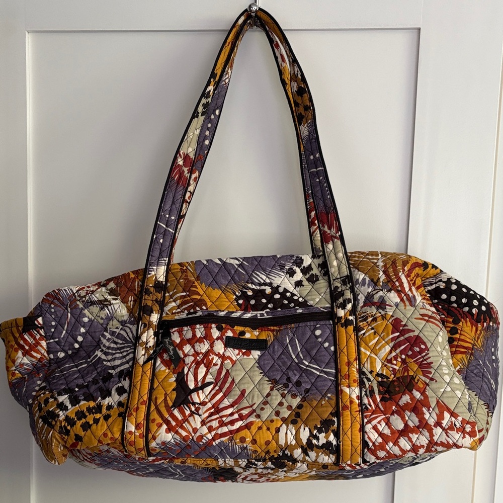 Vera Bradley - Quilted Floral duffel bag in Mustard, Plum & Rust